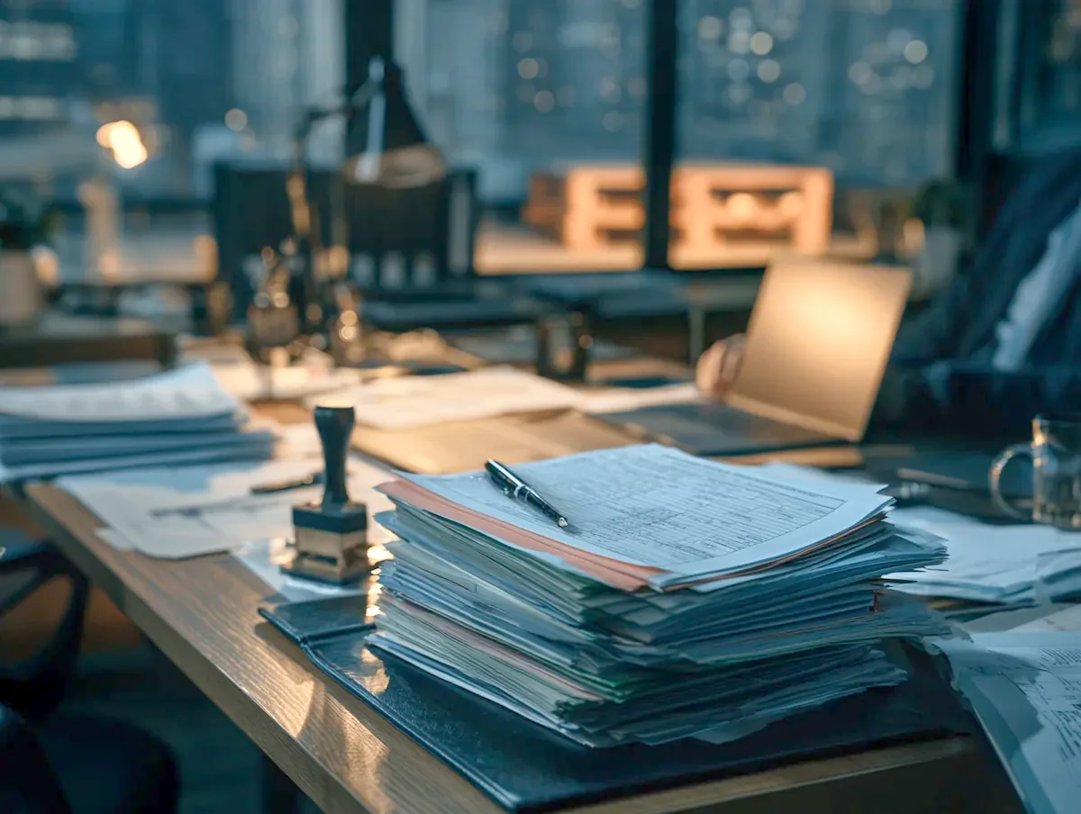 Export documents EX-A, T1 and CMR on a forwarder's desk