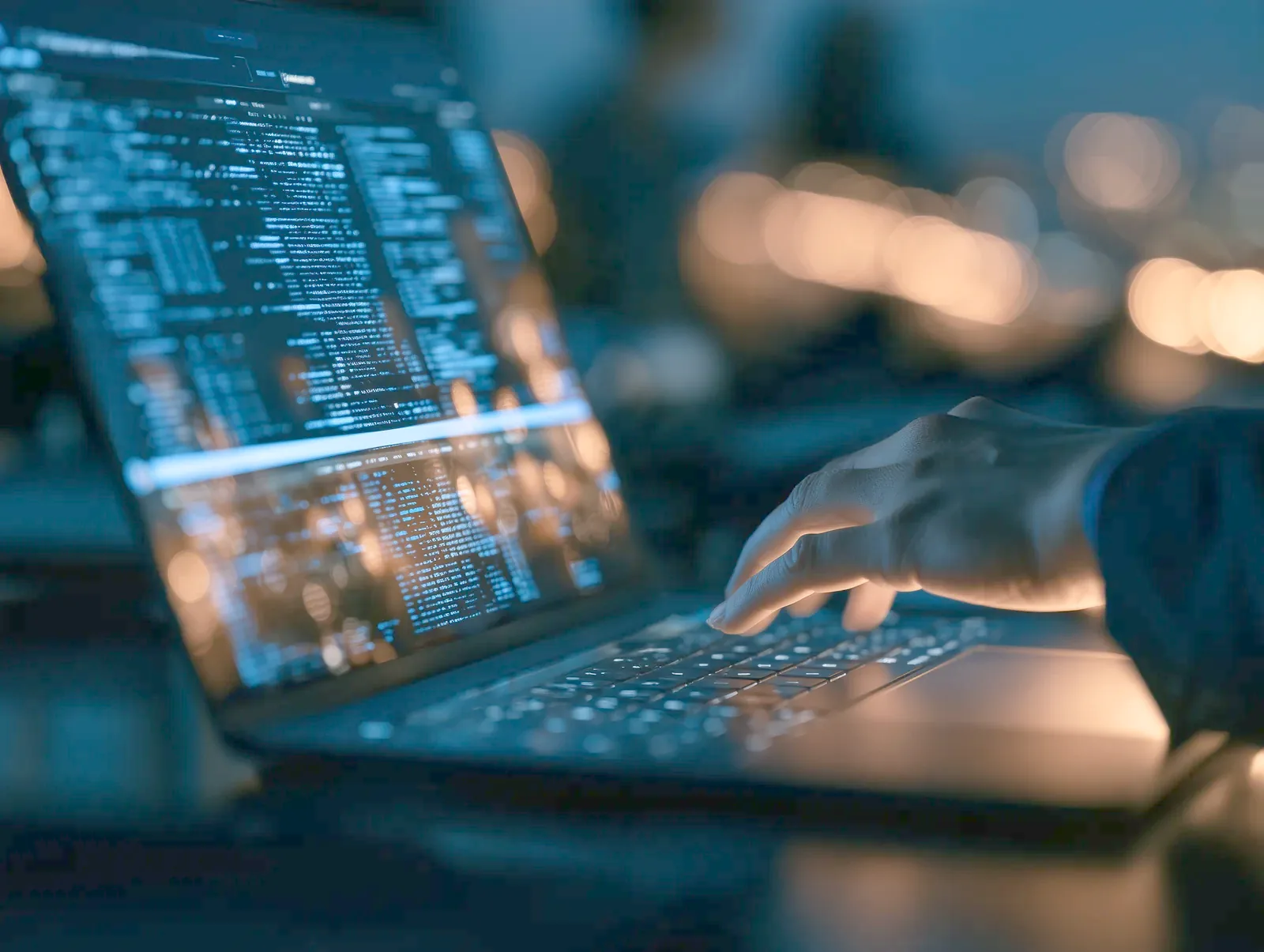 Checking an HS code on a laptop screen